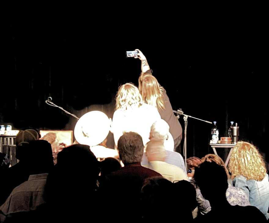 Cushman and company ended their performance with a selfie that included the 'Song & Story' audience.