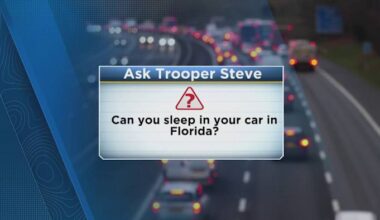 Is it legal to sleep in your car in Florida?