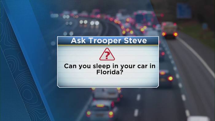 Is it legal to sleep in your car in Florida?