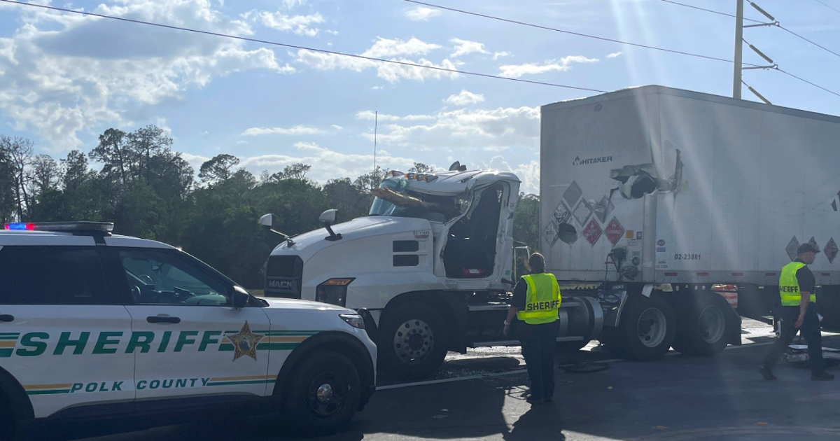 Winter Park man dies after truck collides with semi hauling logs, officials say