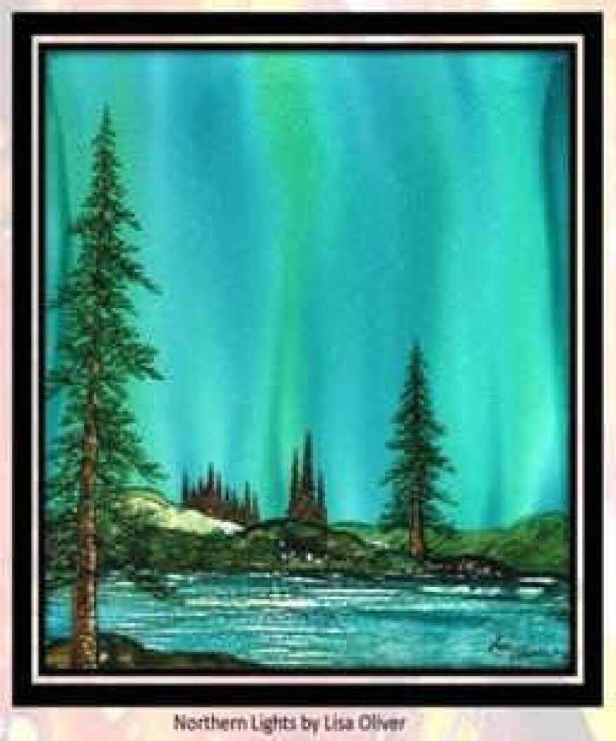 'Northern Lights' by Lisa Oliver is part of the 'Afternoon Delight' exhibition in Rebecca Hall.