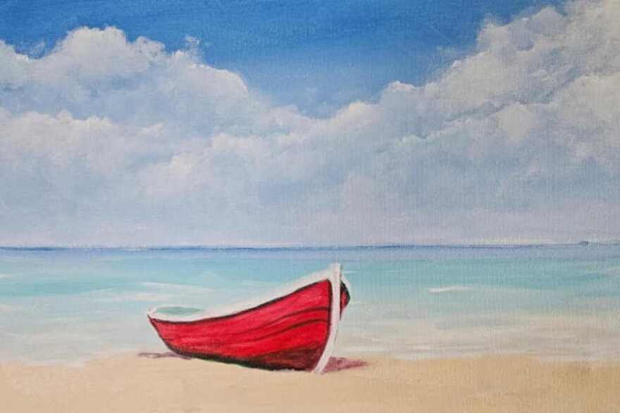 Painting by Barbara Ellis