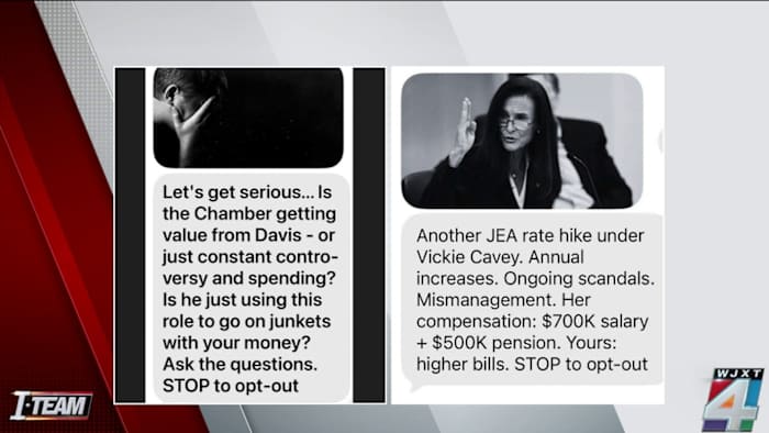 Anonymous text campaign targets Jacksonville civic leader, echoing attacks on JEA CEO