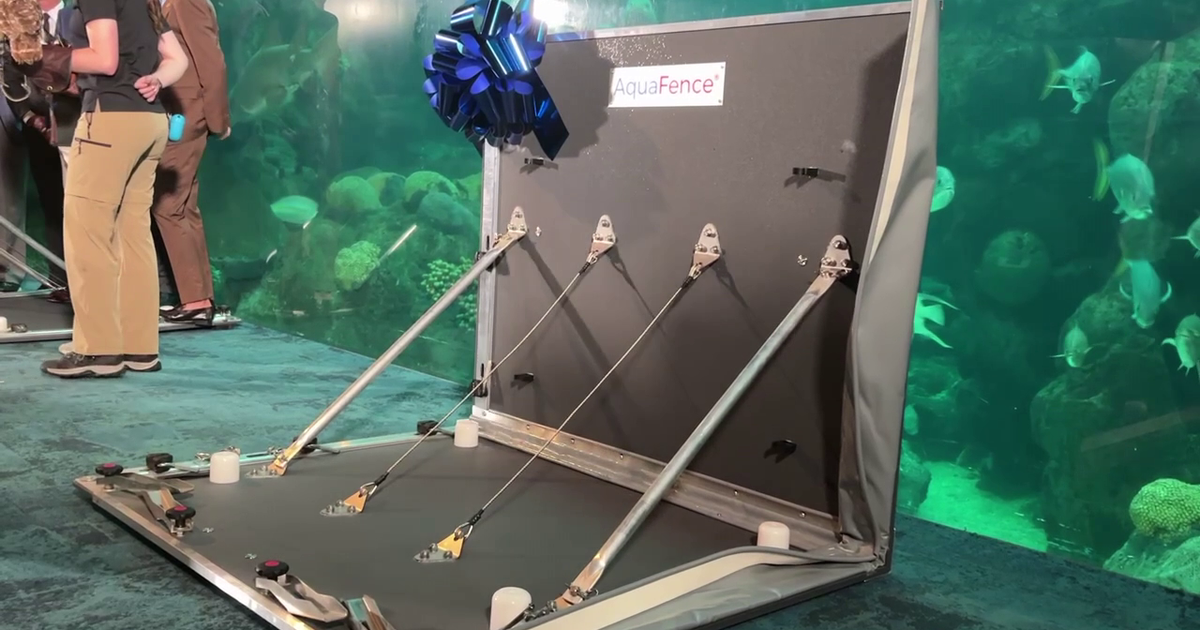 Florida Aquarium gets donated AquaFence flood barrier to protect 20,000 animals from hurricanes