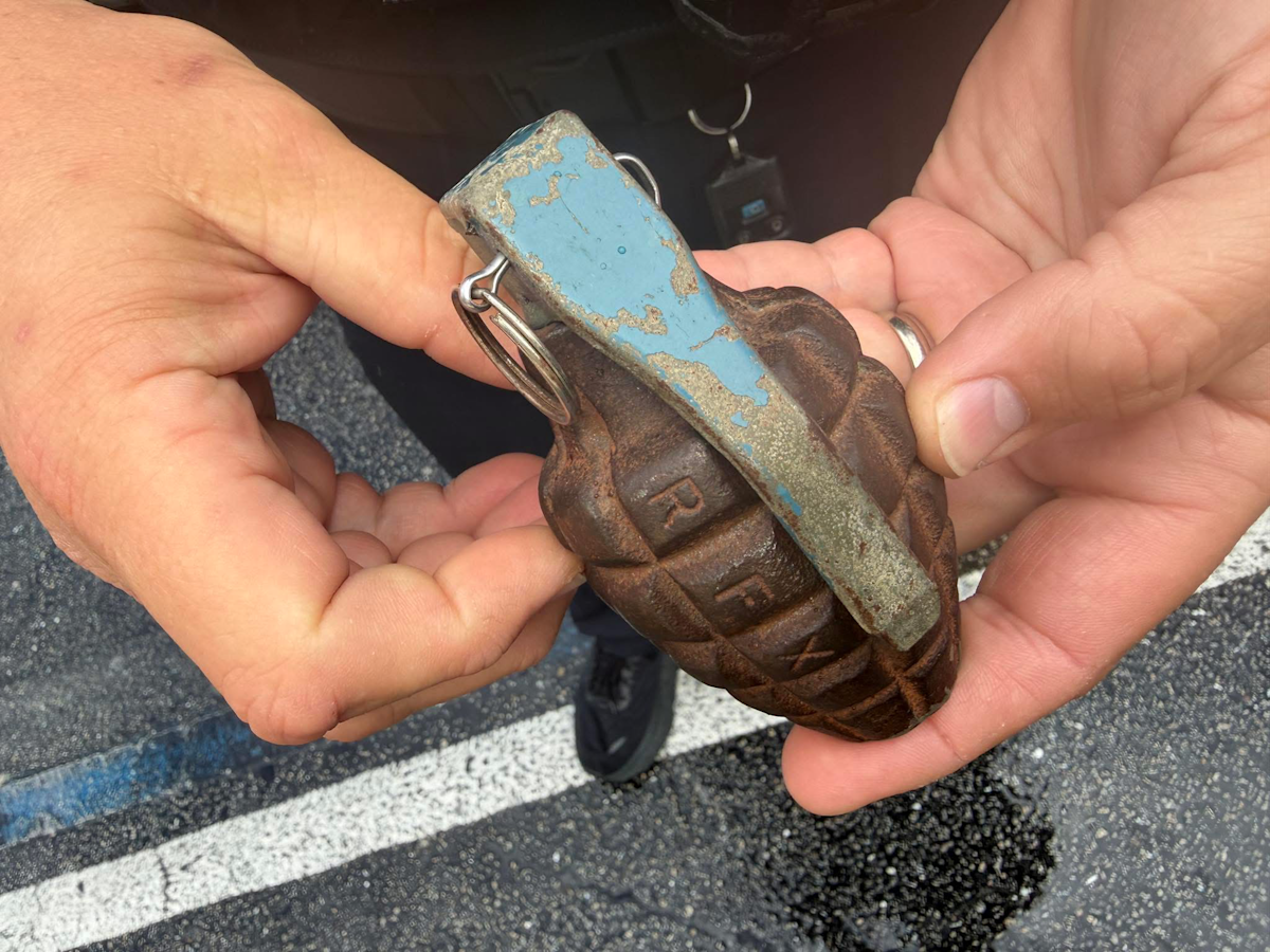 Cape Coral Police on Tuesday, April 7, 2026, announced that an individual attempted to turn in what appeared to be an old grenade they had found for disposal.