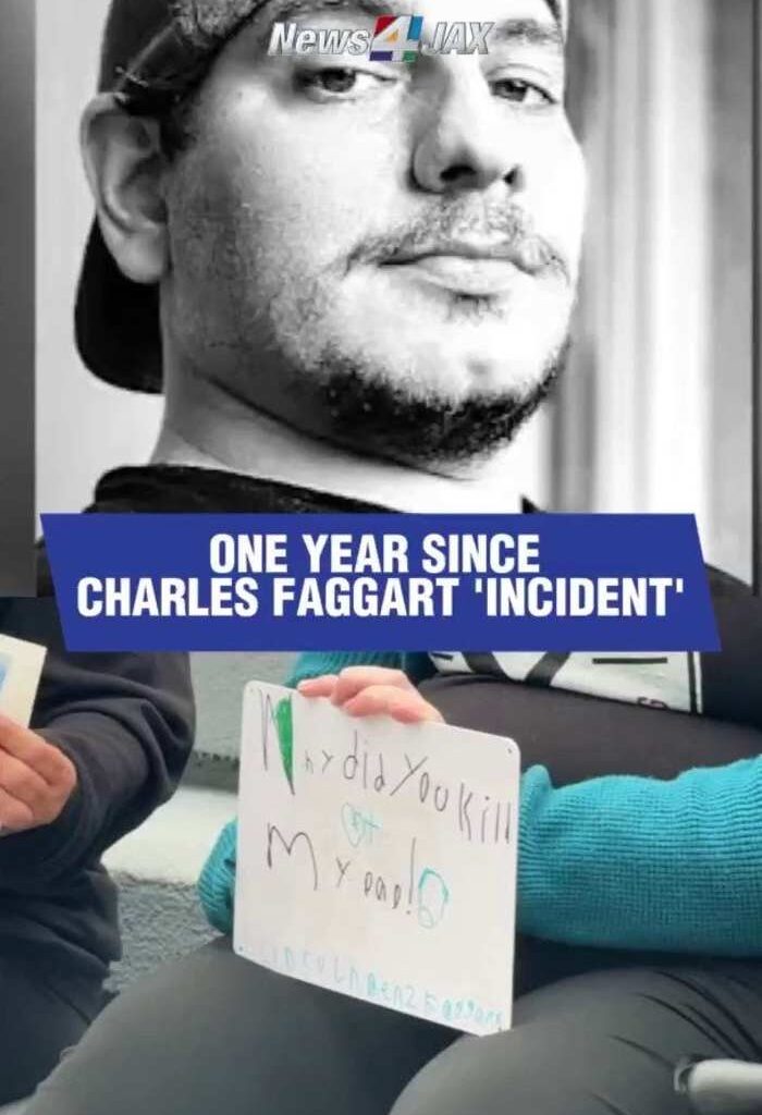 Rally outside JSO marks 1 year since Charles Faggart’s death