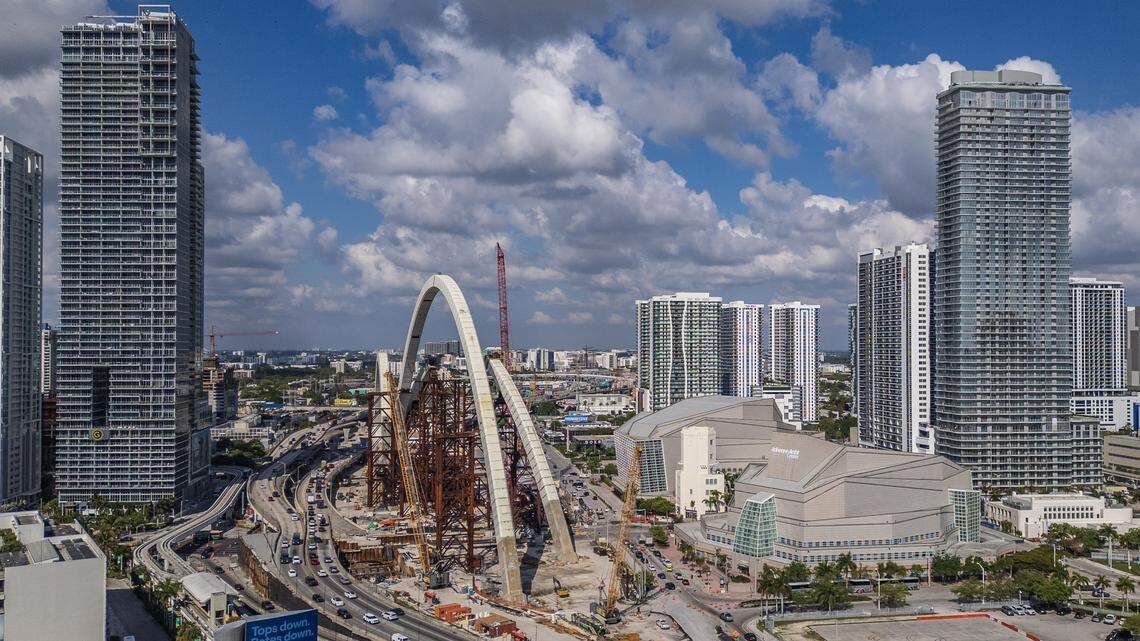 2026 updates for downtown Miami new bridge project at I-395