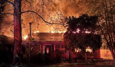 The Tallahassee Fire Department responded to a home on fire at 9:22 p.m. on Tuesday, April 7, 2026.