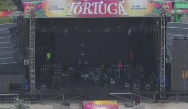 Final preperations are underway as Tortuga Music Festival returns to Fort Lauderdale for its 13th year