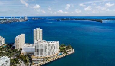 A 23-story Miami hotel is set for implosion on a human-made island near downtown