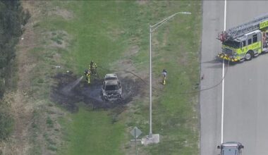 1 airlifted to hospital, roadway shut down after car fire in Hialeah Gardens