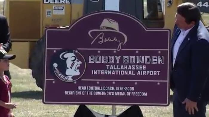 DeSantis renames Tallahassee airport after FSU coaching legend Bobby Bowden