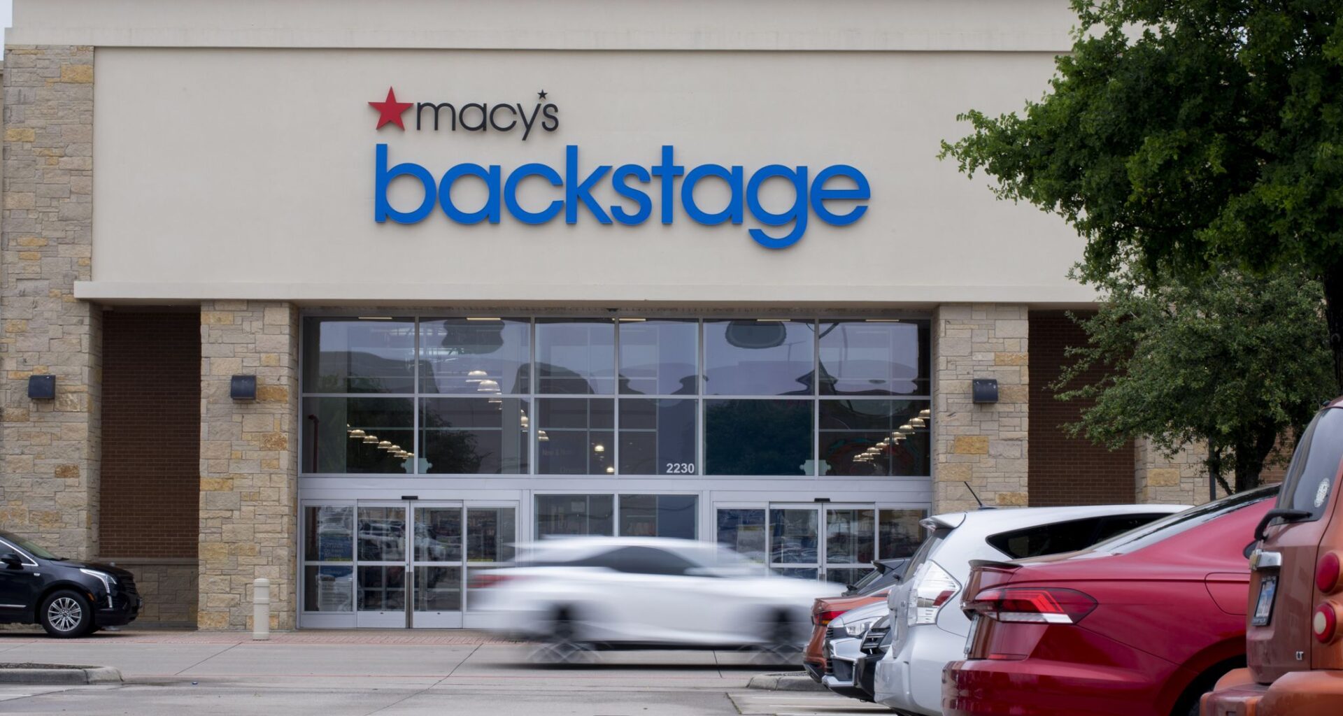 Macy's Backstage store in The Village at Allen opened in May 2021. Macy s expands off-price concept, Macy s Backstage, with the first freestanding store in the DFW area at The Village of Allen on Tuesday, May 25, 2021, in Allen, Texas. (Gareth Patterson/AP Images for Macy's Inc.) ORG XMIT: ARGP101