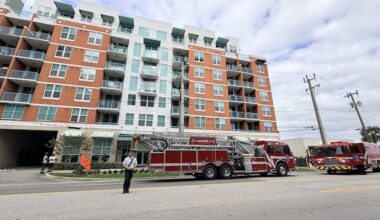 Fort Lauderdale high-rise building fire leads to road closure