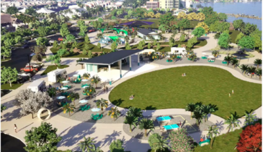 An artist's rendering of the redesigned Jaycee Park in Cape Coral
