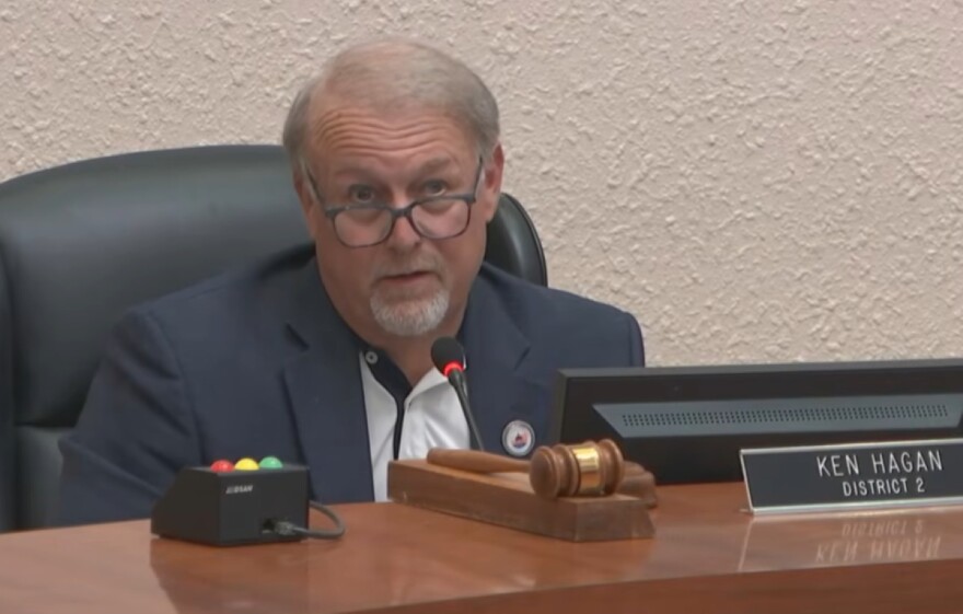 Hillsborough County Commission Chair Ken Hagan speaks during the Rays workshop on April 16, 2026.