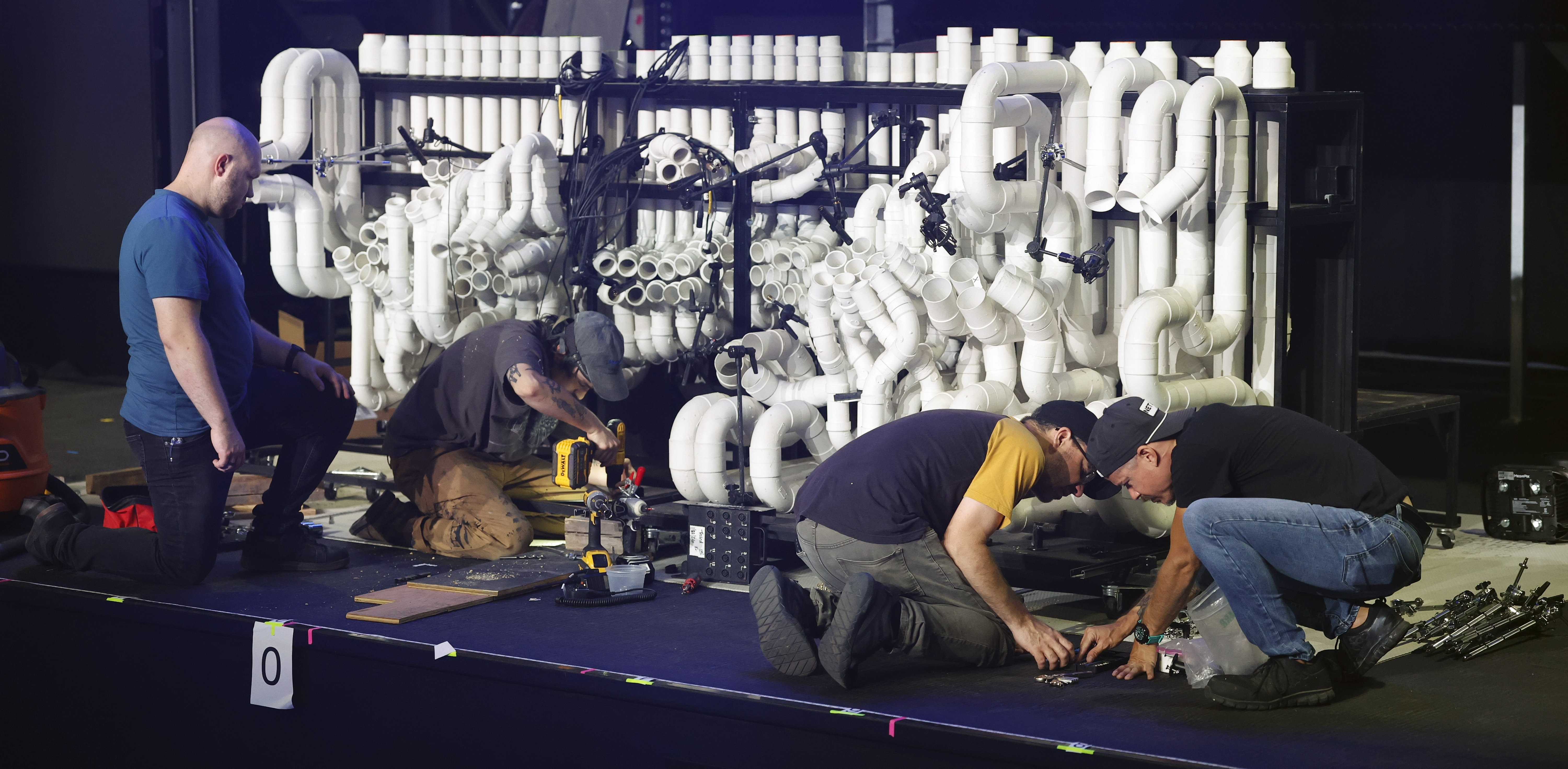 Left to Right, Zachary Olson, head of automation department; Daniel...