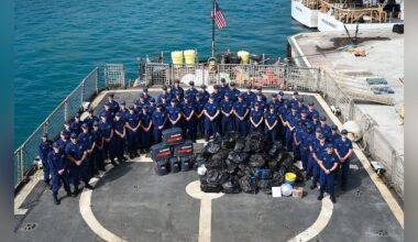 U.S. Coast Guard seizes over 3.8K pounds of cocaine after operations in international waters