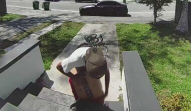 Porch pirate caught on camera repeatedly stealing packages in Miami's Liberty City neighborhood