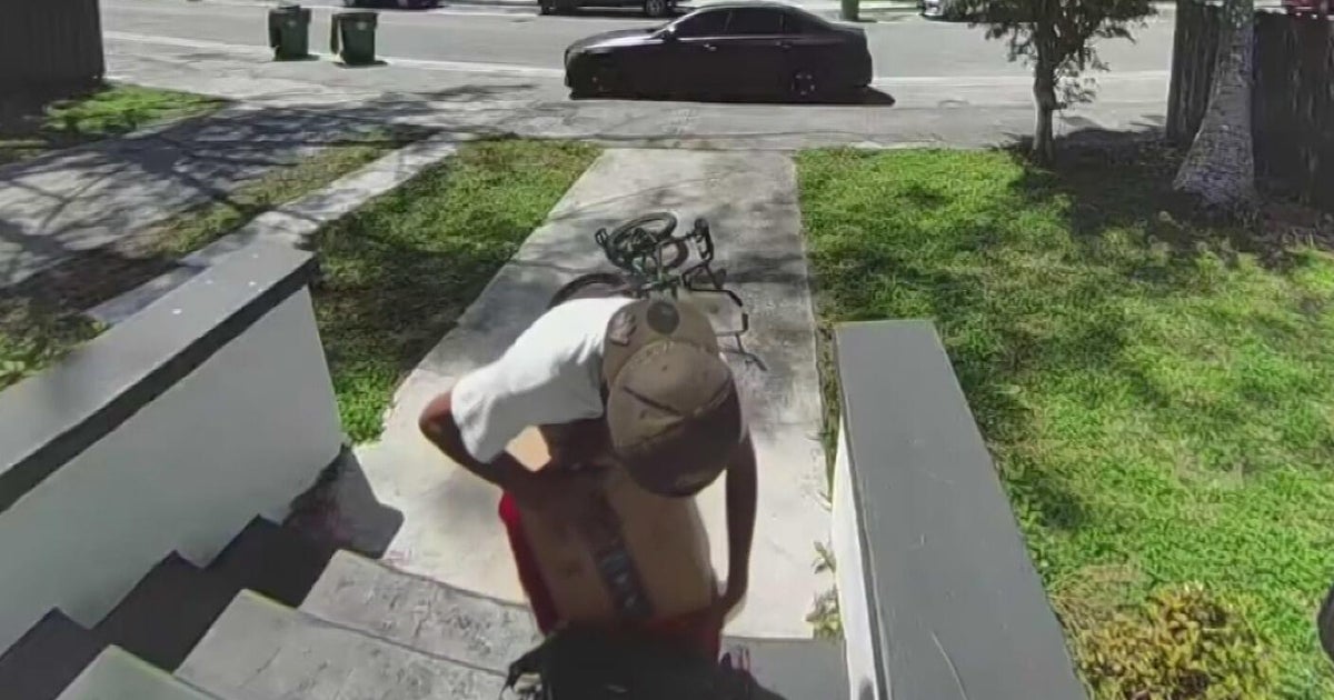 Porch pirate caught on camera repeatedly stealing packages in Miami's Liberty City neighborhood