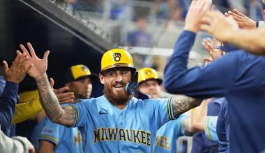 Milwaukee's Mitchell doubles in the 10th in 7-5 win over Miami