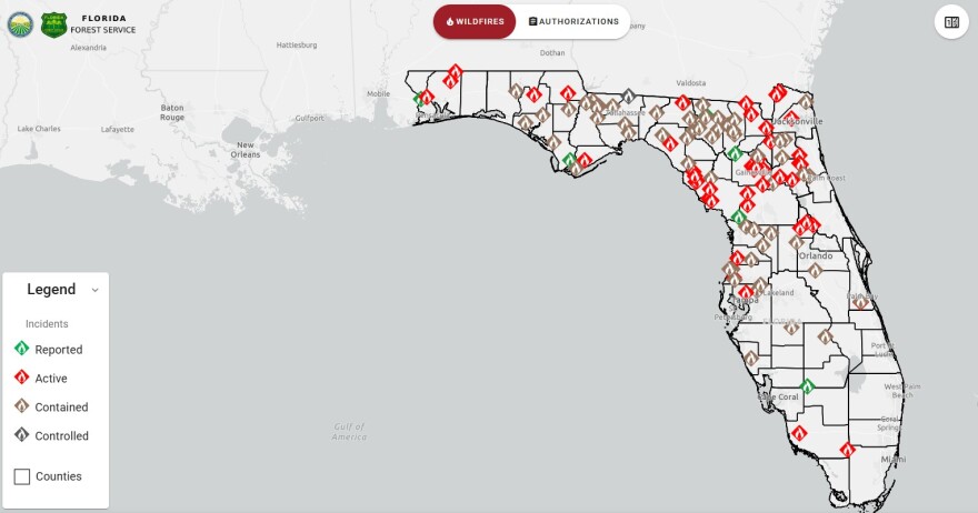 Screenshot of the Florida Forest Service