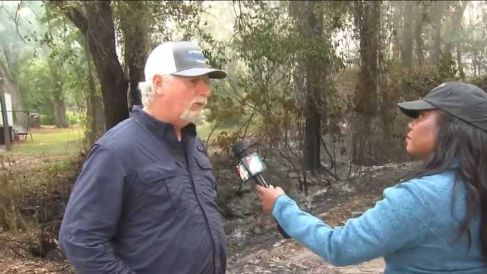 Residents describe close calls as Railroad Fire spreads up to property lines, threatening homes