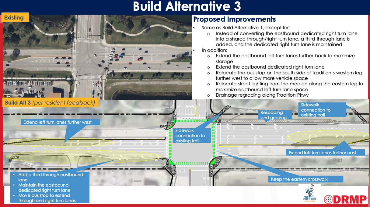 Village and Tradition Parkway plan