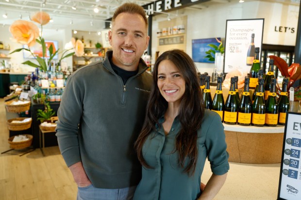 The Good Pour husband-and-wife founders Ray and Giuliana Horal at the wine and spirits retail shop in Winter Park on Thursday, April 16, 2026.(Rich Pope/Orlando Sentinel)