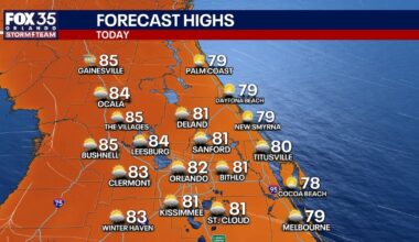 Orlando weather: Warmer temps returning to Central Florida