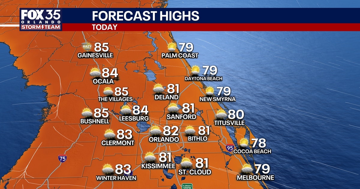 Orlando weather: Warmer temps returning to Central Florida