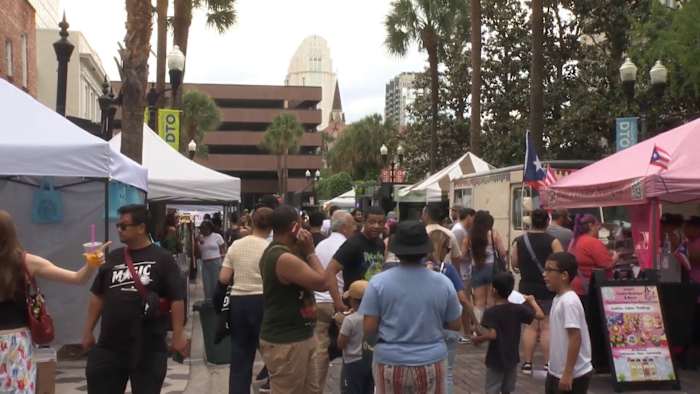 Magic fans celebrate in downtown Orlando as playoff victory