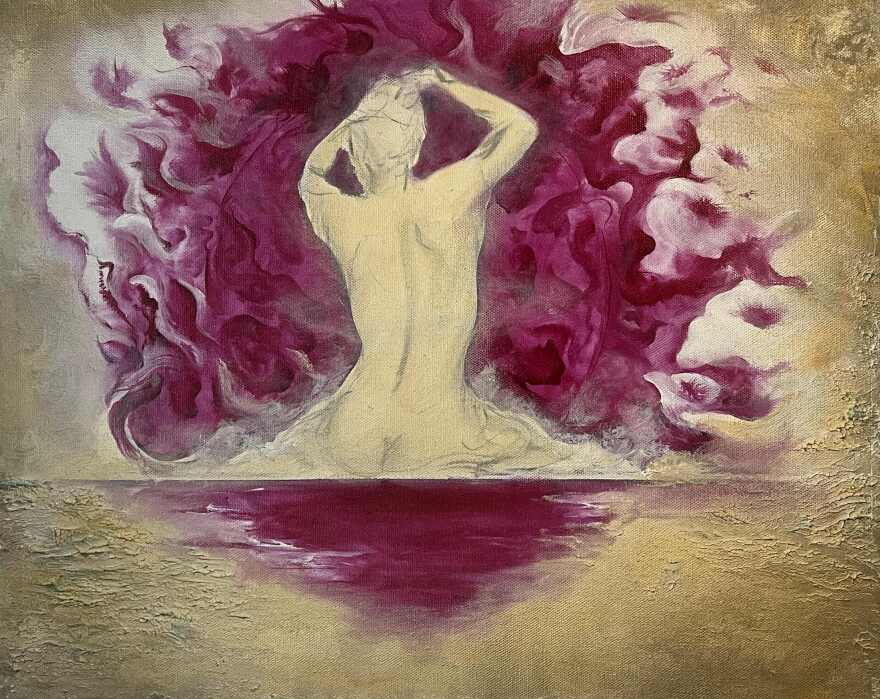 'Atomic Magdelena, The Awakening of the End' by artist Israel Alpizar.