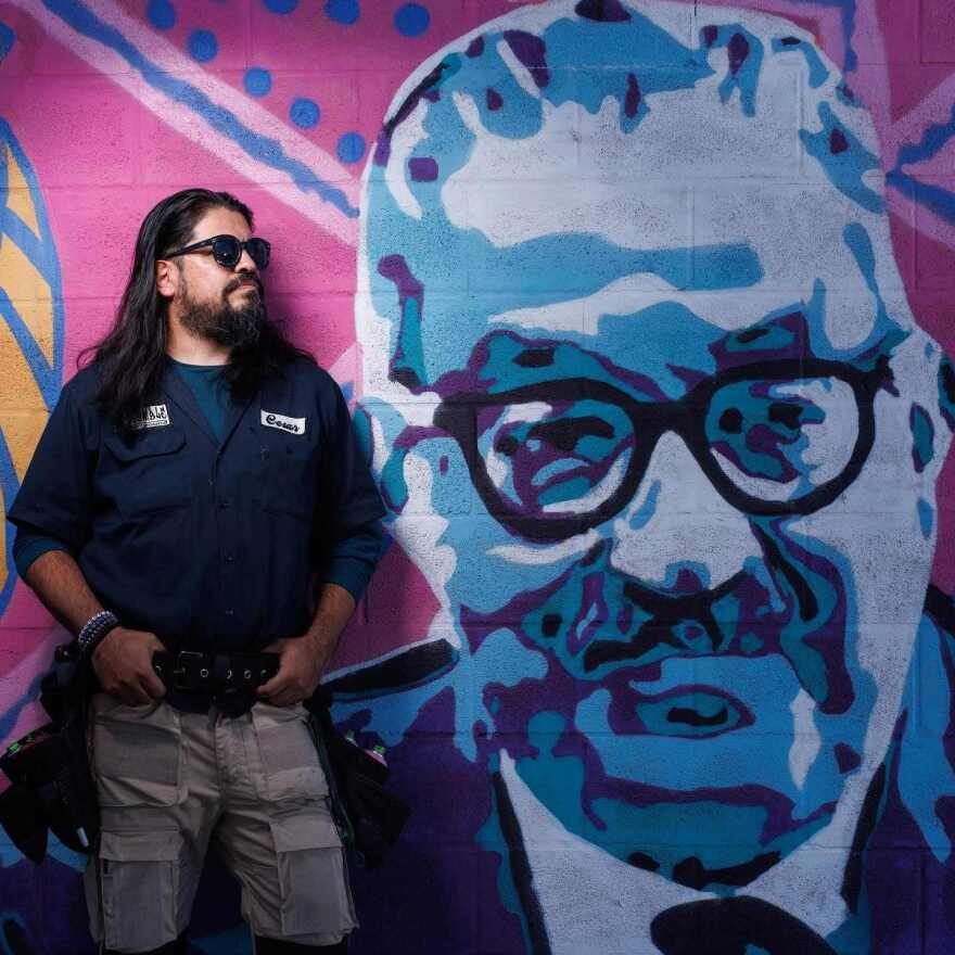 Visual artist Cesar Aguilera