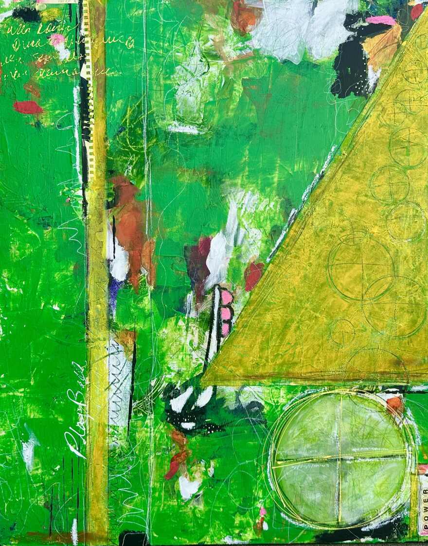 Stacey Brown abstract painting.