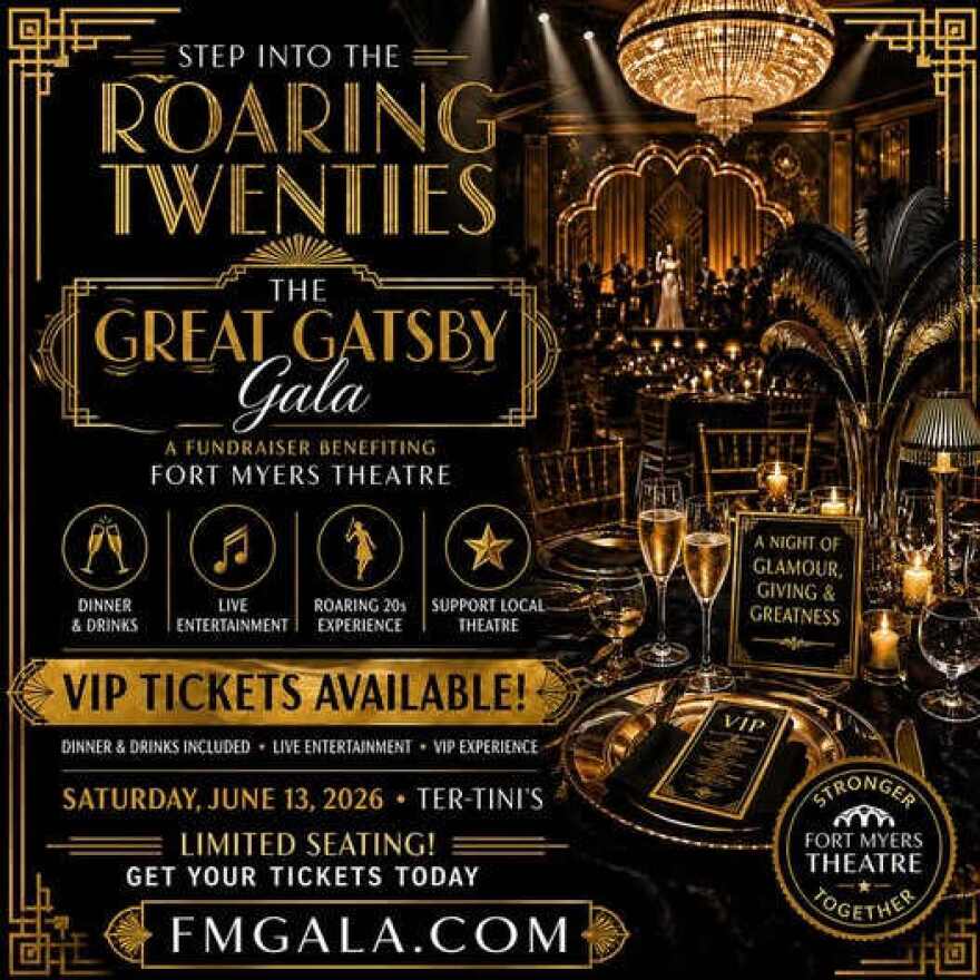 Flyer for Fort Myers Dinner Theater's June 13th 'First Look' Gala
