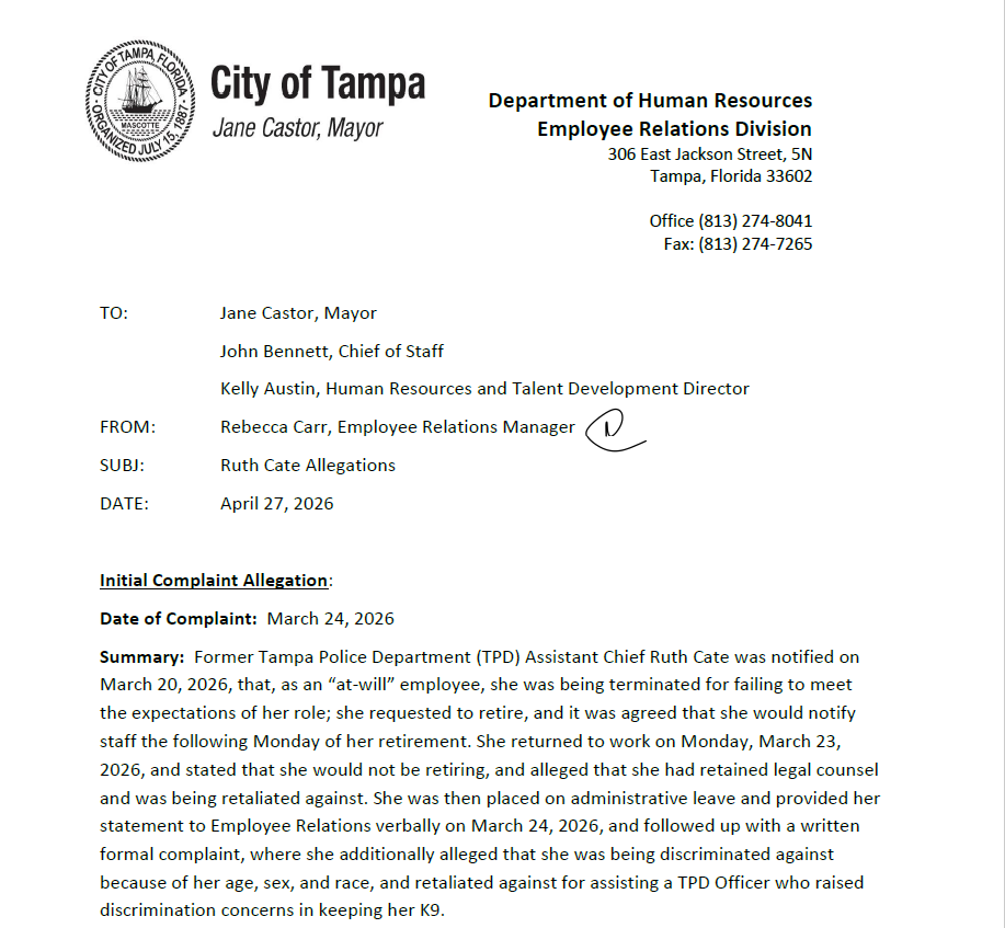 A summary of that investigation was released on April 27