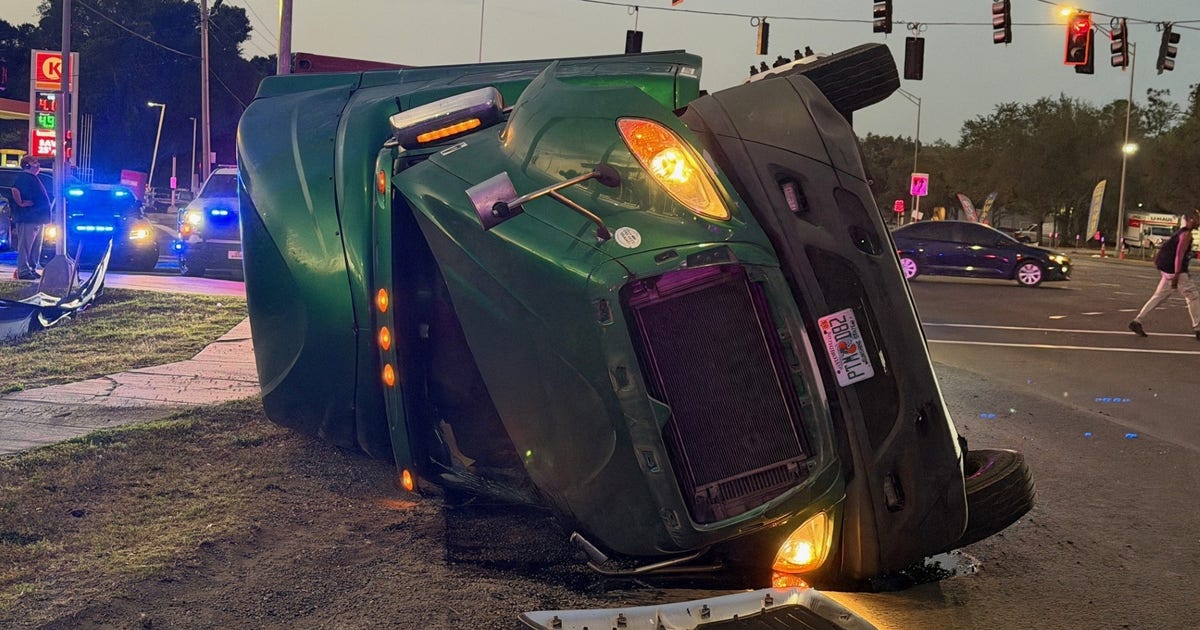 Semi-truck overturns on US-301, causes early morning delays: FHP