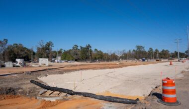 A look at the on-going construction within Market District, as seen on Thursday, Feb. 12, 2026.
