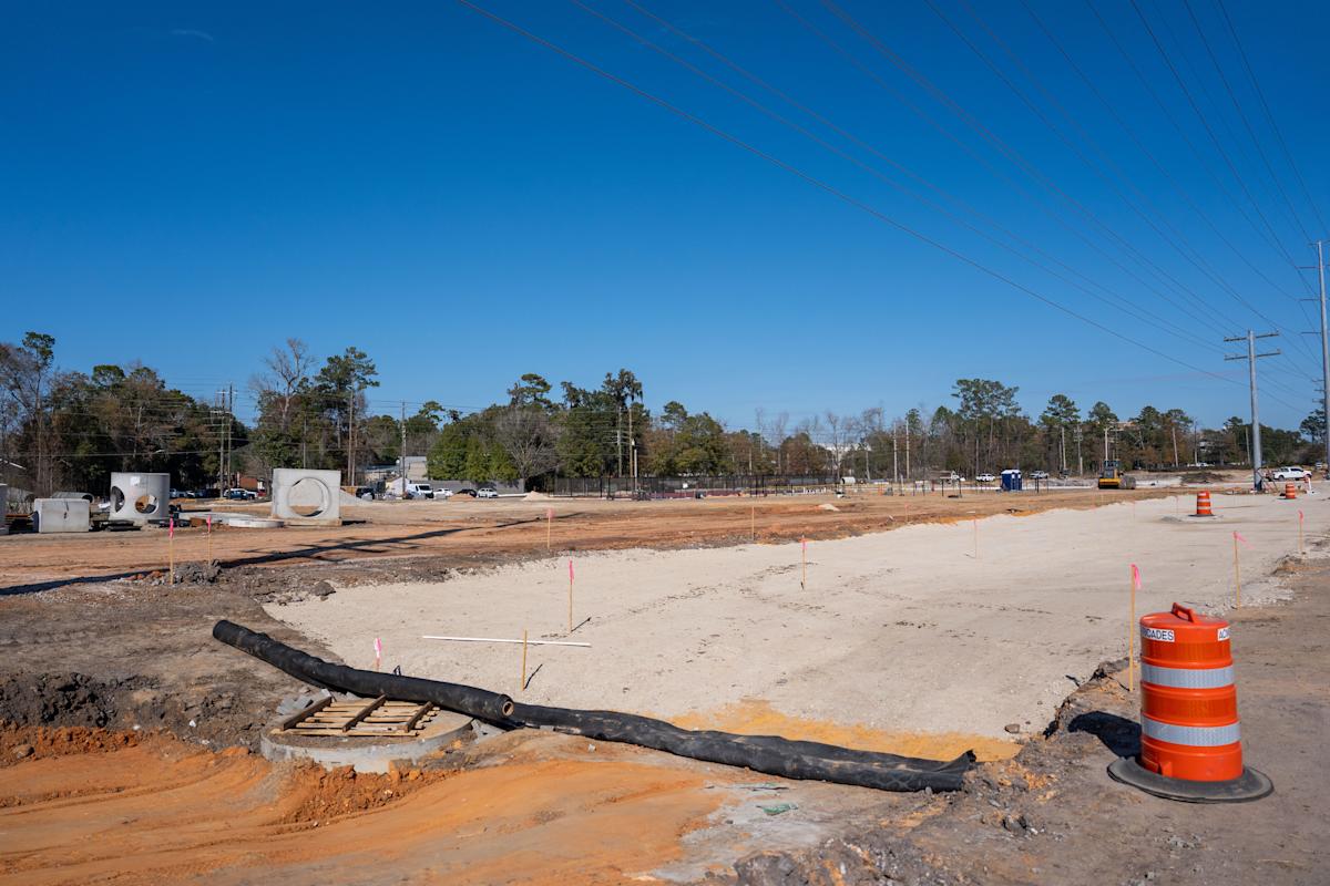 A look at the on-going construction within Market District, as seen on Thursday, Feb. 12, 2026.