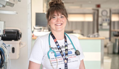 Kayla Knox, an inpatient nurse in the intensive care unit at Jacksonville Memorial Hospital, has been named the hospital’s April Colleague of the Month. The award recognizes those who exemplify excellence in their roles and embody the hospital’s mission, vision and values.