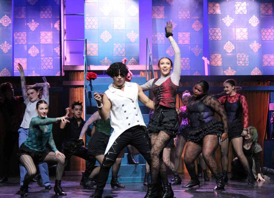 Gabe Cruz in Cypress Lake High School's production of 'Natasha, Pierre and the Great Comet of 1812.'