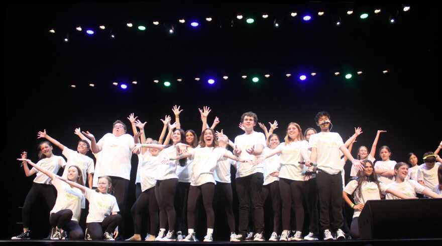Canterbury High theater students perform mash-up from 'Shrek' during 2025 High School Musical Theatre Awards.
