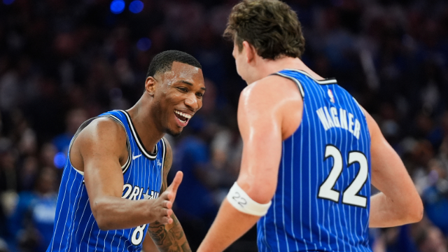 Orlando Magic take on the Detroit Pistons in NBA Playoff game