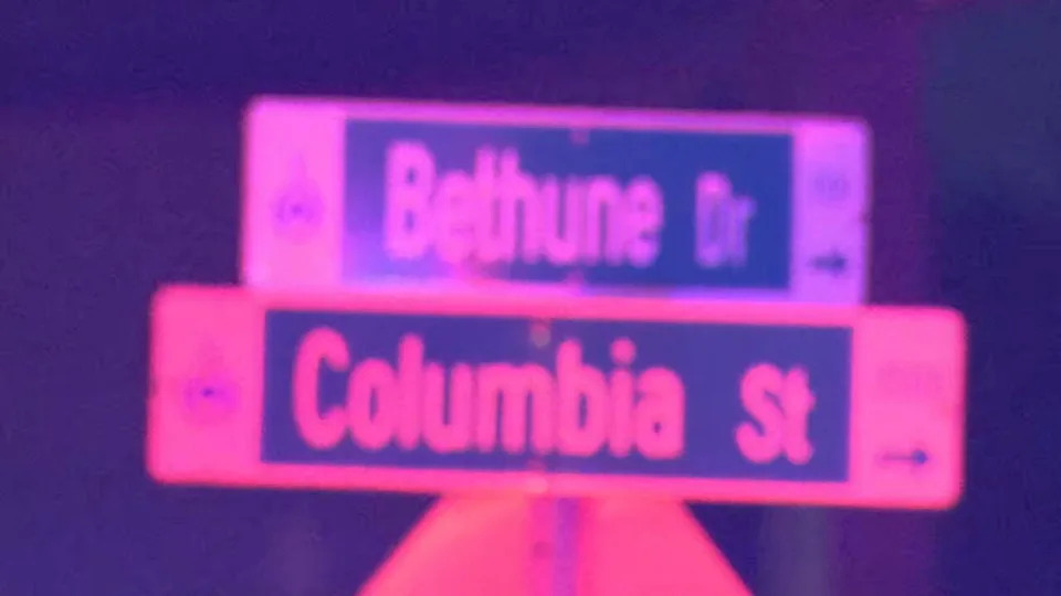 Orlando police officers responded to Bethune Drive late Sunday night after reports of a shooting near Columbia Street.