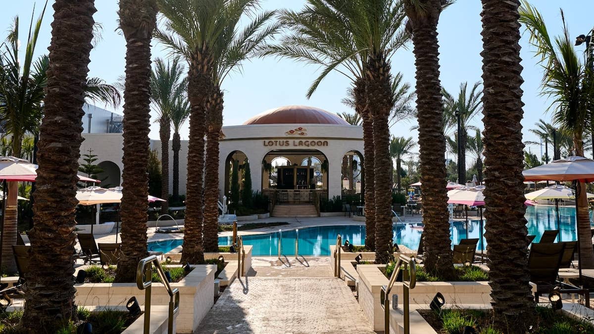 The pool is a great spot to rest and reset at Universal Helios Grand Hotel. Universal Orlando Resort
