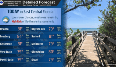 Central Florida will be mostly dry with a low chance for showers – Orlando Sentinel