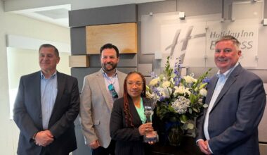 The Holiday Inn Express and Suites 1-295 and I-10 was also awarded the IHG Torchbearer Award.