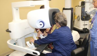 Doctors and nurses were able to try out the da Vinci 5 for the first time.