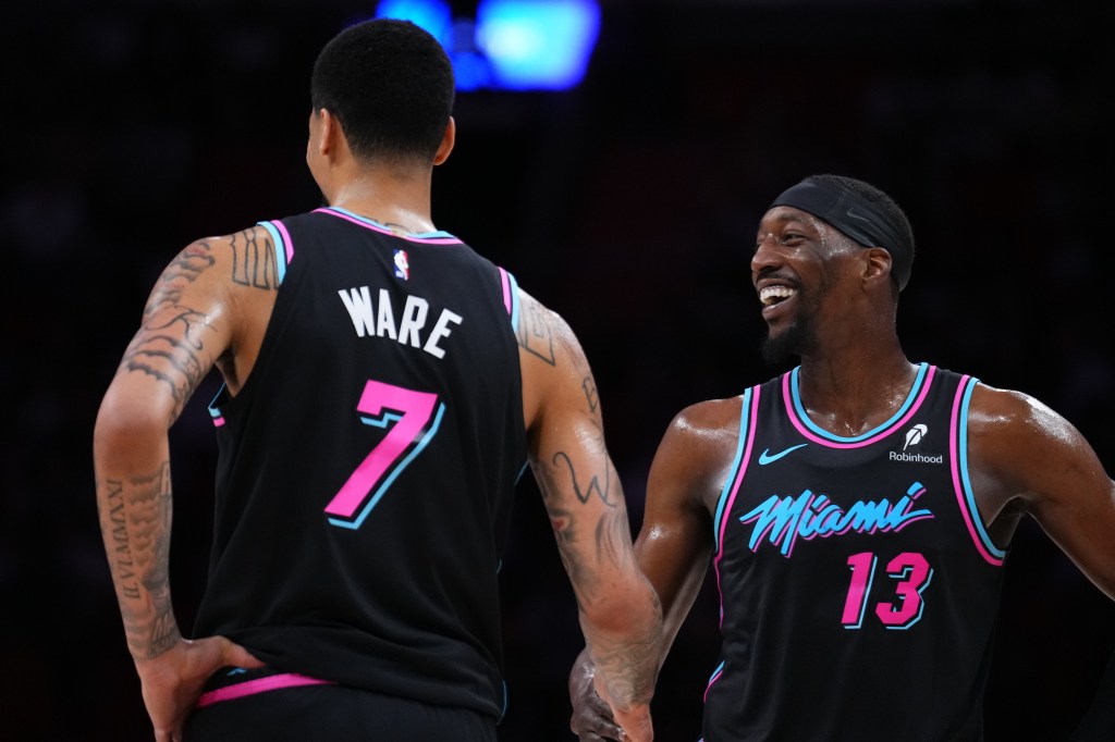 Miami Heat's Pat Riley pushes Kel'el Ware-Bam Adebayo lineup